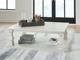 Bay Furniture Gallery - Ashley Furniture - Arlendyne Coffee Table - Rectangular Cocktail Table / Antique White - T747-1