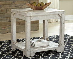 Bay Furniture Gallery - Ashley Furniture - Fregine End Table - Rectangular End Table / Whitewash - T755-3