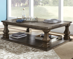 Bay Furniture Gallery - Ashley Furniture - Johnelle Coffee Table - Rectangular Cocktail Table / Gray - T776-1