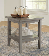 Bay Furniture Gallery - Ashley Furniture - Charina End Table - Square End Table / Antique Gray - T784-2