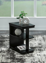 Bay Furniture Gallery - Ashley Furniture - Winbardi Chairside End Table - Chair Side End Table / Black - T786-7