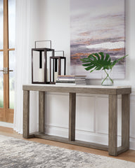Bay Furniture Gallery - Ashley Furniture - Loyaska Sofa Table - Sofa Table / Brown/Ivory - T789-4