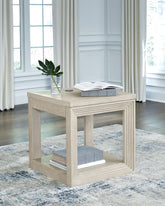 Bay Furniture Gallery - Ashley Furniture - Marxhart End Table - Square End Table / Bisque - T791-2