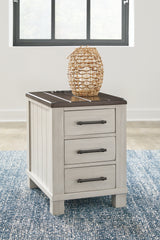 Bay Furniture Gallery - Ashley Furniture - Darborn Chairside End Table - Chair Side End Table / Gray/Brown - T796-7