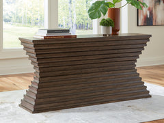 Bay Furniture Gallery - Ashley Furniture - Hannodream Sofa Table - Sofa Table / Warm Brown - T821-4