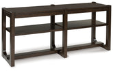 Bay Furniture Gallery - Ashley Furniture - Breckington Sofa Table - Sofa Table / Dark Brown - T856-4
