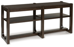 Bay Furniture Gallery - Ashley Furniture - Breckington Sofa Table - Sofa Table / Dark Brown - T856-4