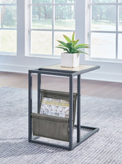 Bay Furniture Gallery - Ashley Furniture - Freslowe Chairside End Table - Chair Side End Table / Light Brown/Black - T931-107