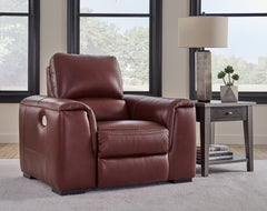 Bay Furniture Gallery - Ashley Furniture - Alessandro Living Room - PWR REC Loveseat/CON/ADJ HDRST / Garnet - U2550118