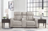 Bay Furniture Gallery - Ashley Furniture - Boyington Living Room - PWR REC Sofa with ADJ Headrest / Black - U2710615