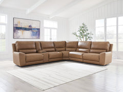 Bay Furniture Gallery - Ashley Furniture - DeepWakes Sectional - 6-Piece Reclining Sectional with Storage Console - PCU62606S36