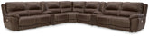 Bay Furniture Gallery - Ashley Furniture - Dunleith 9-Piece Power Reclining Sectional - 9-piece Power Reclining Sectional / Chocolate - U71604S10