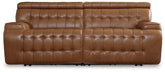 Bay Furniture Gallery - Ashley Furniture - Temmpton Sectional - 6-Piece Power Reclining Sectional / Chocolate - U92708S5