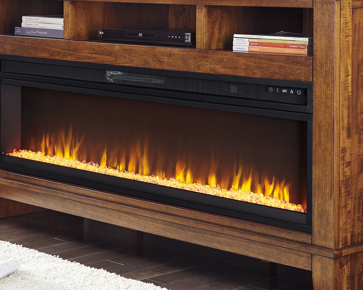 Bay Furniture Gallery - Ashley Furniture - Entertainment Accessories Electric Fireplace Insert - Electric Fireplace Insert / Black - W100-22