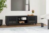 Bay Furniture Gallery - Ashley Furniture - Danziar TV Stand - 72" / Black - W1013-68