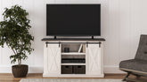 Bay Furniture Gallery - Ashley Furniture - Dorrinson 54" TV Stand - 54" / Two-tone - W287-48