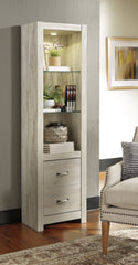 Bay Furniture Gallery - Ashley Furniture - Bellaby Entertainment Center - 4-Piece Entertainment Center / Whitewash - W331W2