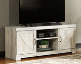 Bay Furniture Gallery - Ashley Furniture - Bellaby TV Stand - 63" / Whitewash - W331-68