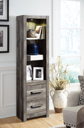 Bay Furniture Gallery - Ashley Furniture - Wynnlow Entertainment Center - 4-Piece Entertainment Center / Gray - W440W2