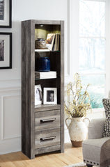 Bay Furniture Gallery - Ashley Furniture - Wynnlow Entertainment Center - 4-Piece Entertainment Center / Gray - W440W2