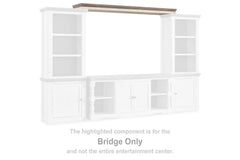 Bay Furniture Gallery - Ashley Furniture - Havalance Entertainment Center - Bridge / Two-tone - W814-35