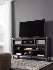 Bay Furniture Gallery - Ashley Furniture - Todoe 65" TV Stand - 65" / Gray - W901-68