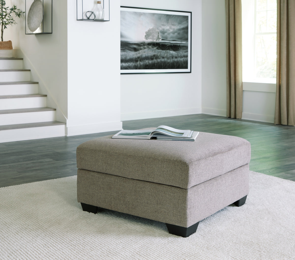 Bay Furniture Gallery - Ashley Furniture - Creswell Living Room - Oversized Swivel Accent Chair / Stone - 1530521
