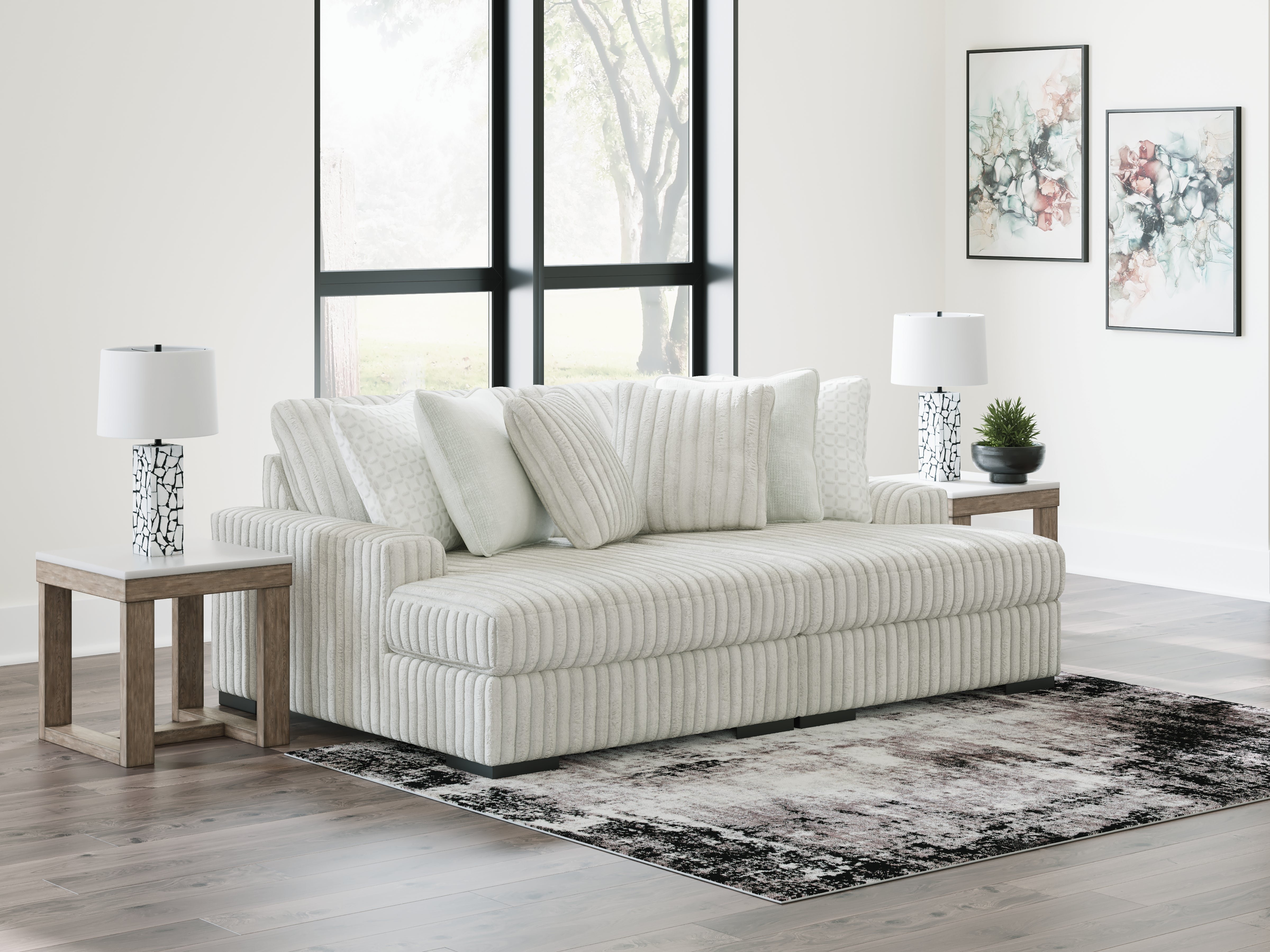 Bay Furniture Gallery - Ashley Furniture - Stupendous Sectional - RAF Super Chaise / Alloy - 25903S16