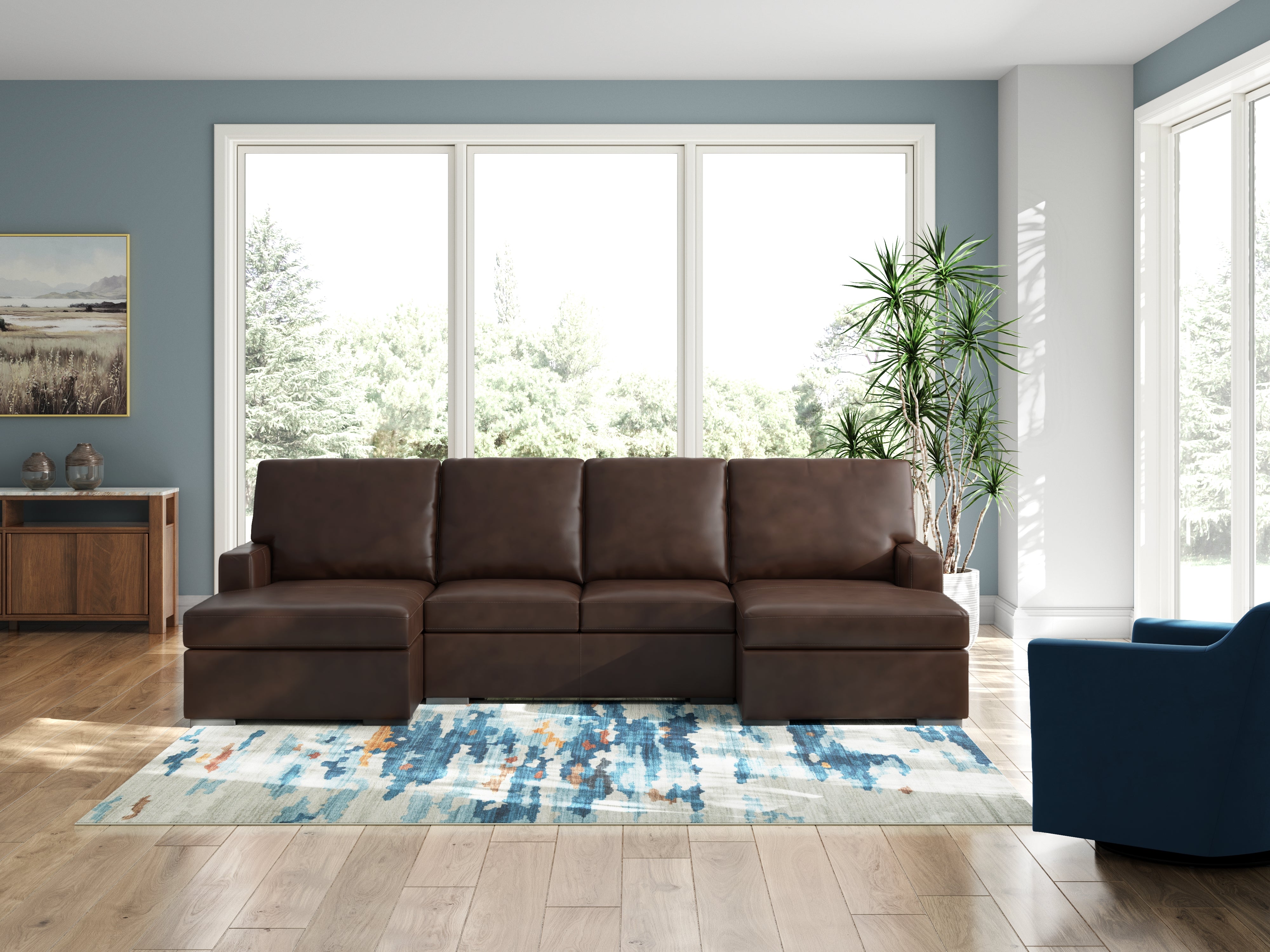 Bay Furniture Gallery - Ashley Furniture - McDowlan Sectional - RAF 3-Piece Sectional with Double Chaise / Coffee - PC48504S3