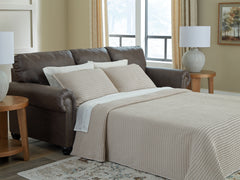 Bay Furniture Gallery - Ashley Furniture - Roxmere Living Room - Loveseat / Umber - 5550335