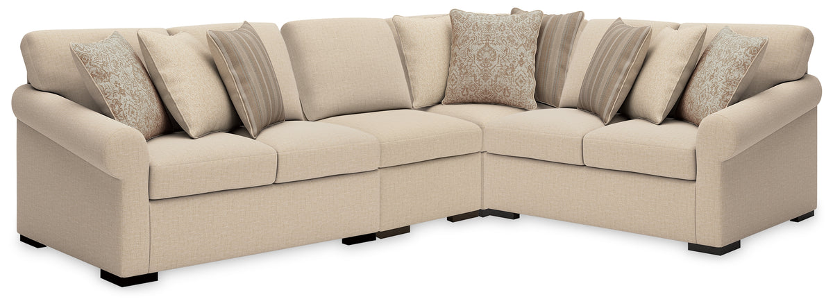 Bay Furniture Gallery - Ashley Furniture - LadyMae 4-Piece Sectional - 4-Piece Sectional - 59404S9