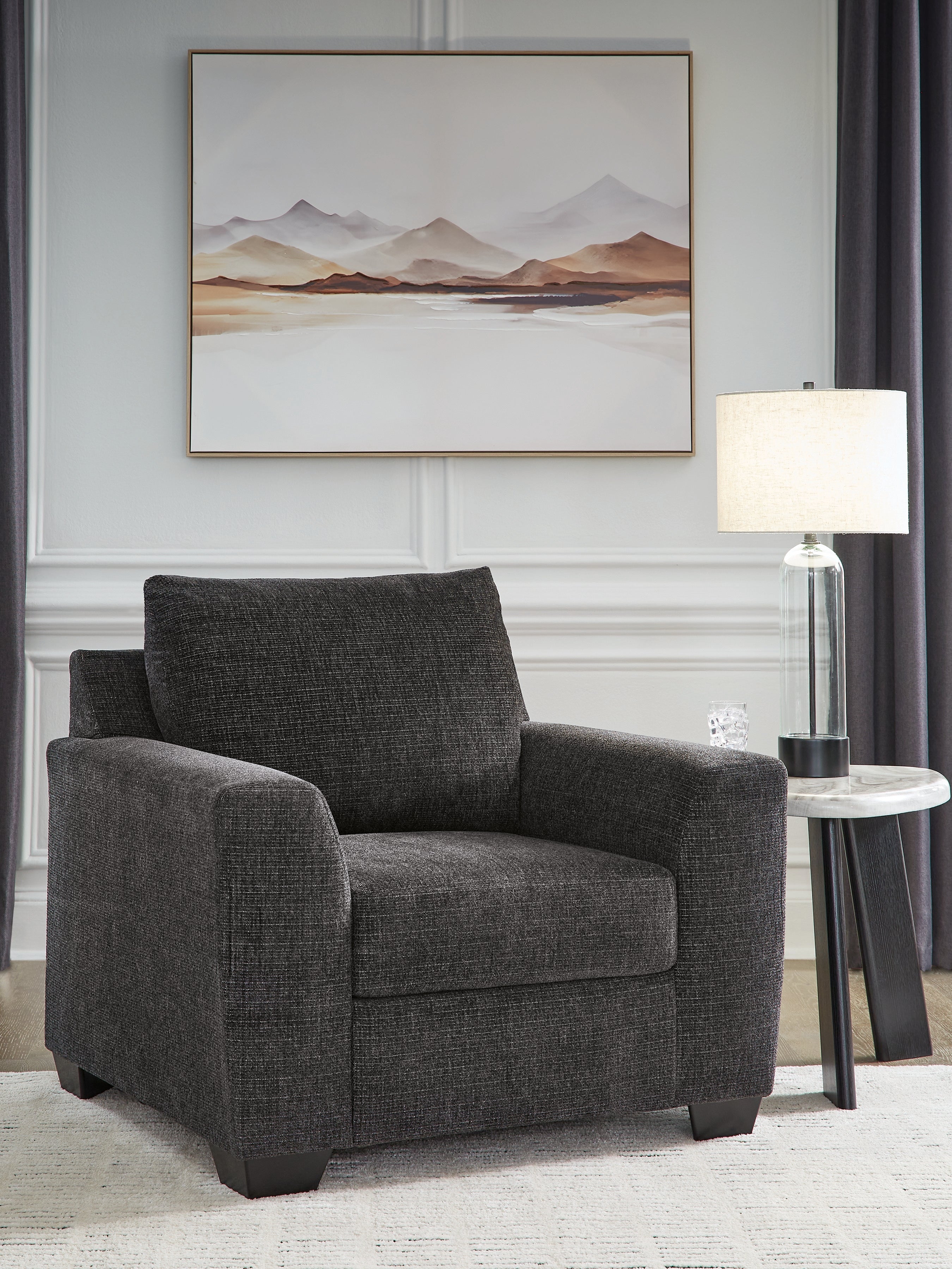 Bay Furniture Gallery - Ashley Furniture - Loreo Living Room - Chair / Ebony - 6310120