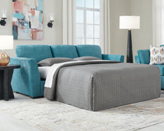 Bay Furniture Gallery - Ashley Furniture - Keerwick Living Room - Queen Sofa Sleeper / Sunflower - 6750639