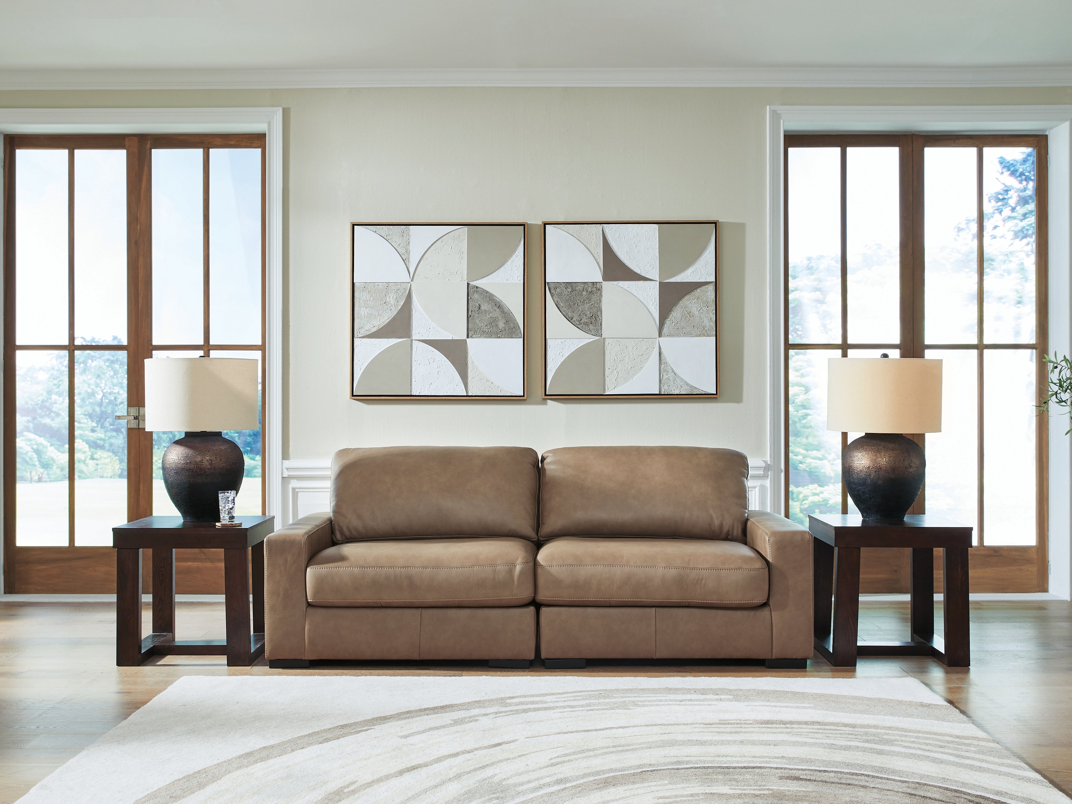 Bay Furniture Gallery - Ashley Furniture - Veronella Sectional - RAF 2-Piece Sectional Sofa / Sahara - 76106S1