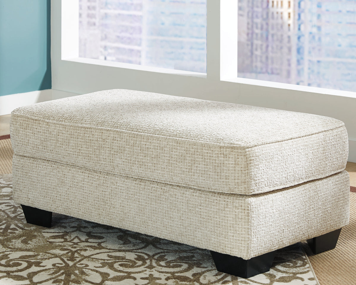 Bay Furniture Gallery - Ashley Furniture - Monaghan Living Room - Ottoman / Sandstone - 9620514