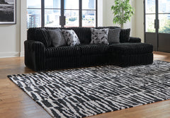 Bay Furniture Gallery - Ashley Furniture - Midnight-Madness Sectional - LAF 3-Piece Sectional with Chaise / Onyx - 98103S9