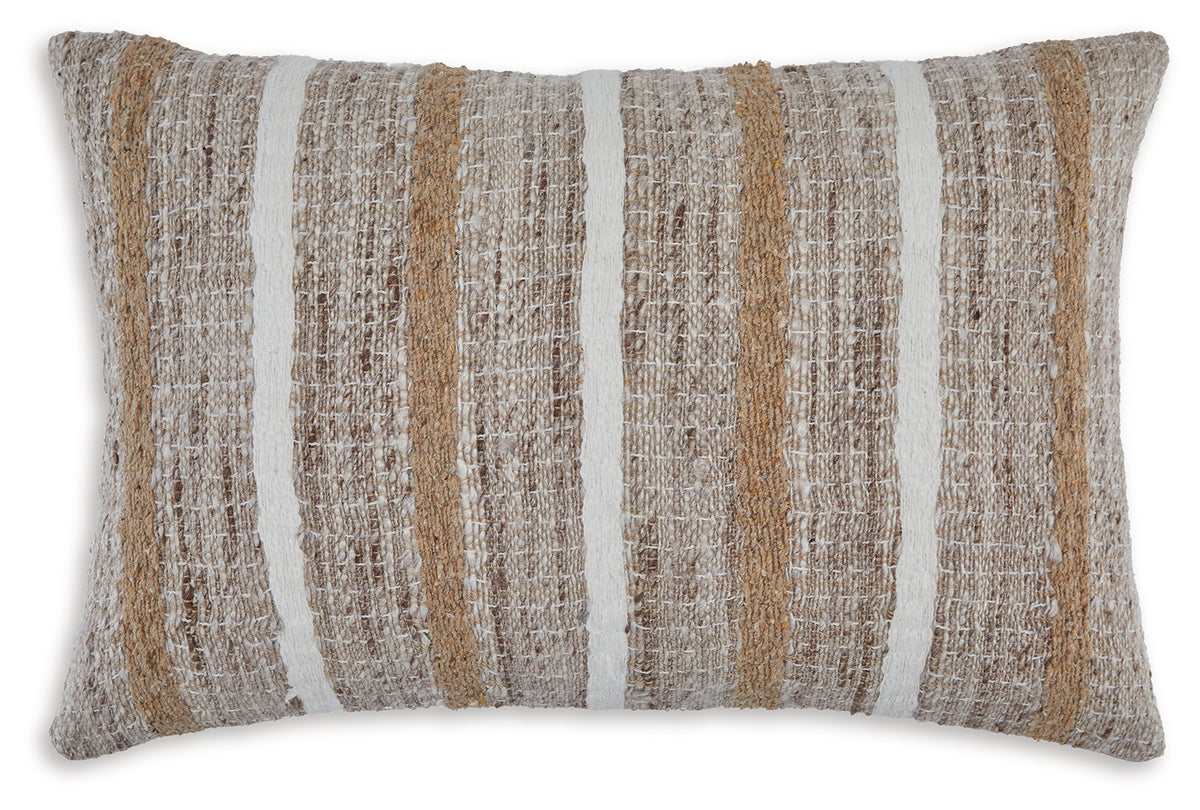 Bay Furniture Gallery - Ashley Furniture - Benish Pillows - Pillow / Tan/Brown/White - A1001047P