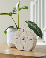 Bay Furniture Gallery - Ashley Furniture - Donfordson Table Clock - Table Clock / Beige - A2000660C