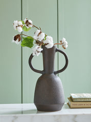 Bay Furniture Gallery - Ashley Furniture - Aadeen Vase - Vase / Distressed Brown - A2000673