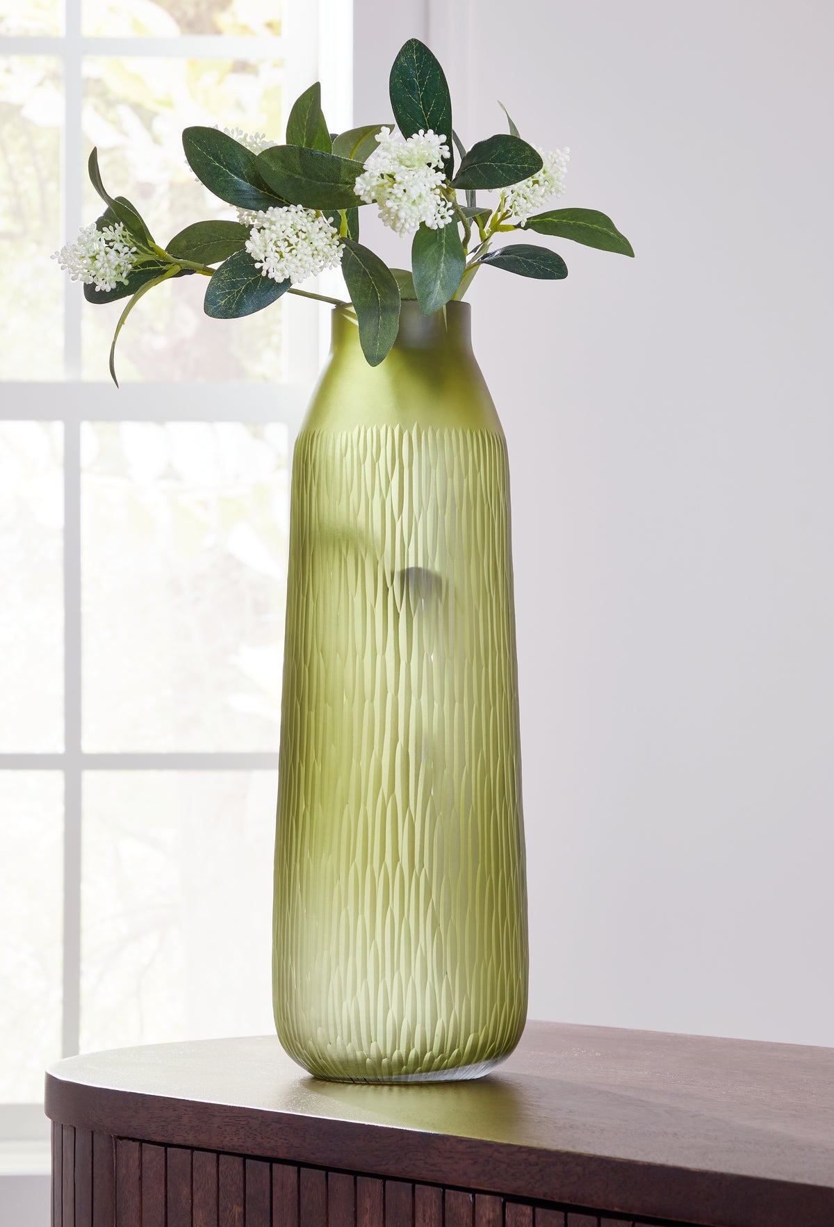 Bay Furniture Gallery - Ashley Furniture - Scottyard Vase - Vase / Olive Green - A2900009