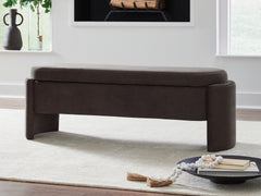 Bay Furniture Gallery - Ashley Furniture - Vavuniya Storage Bench - Storage Bench / Brown / 56"W x 19"D x 19"H - A3000750
