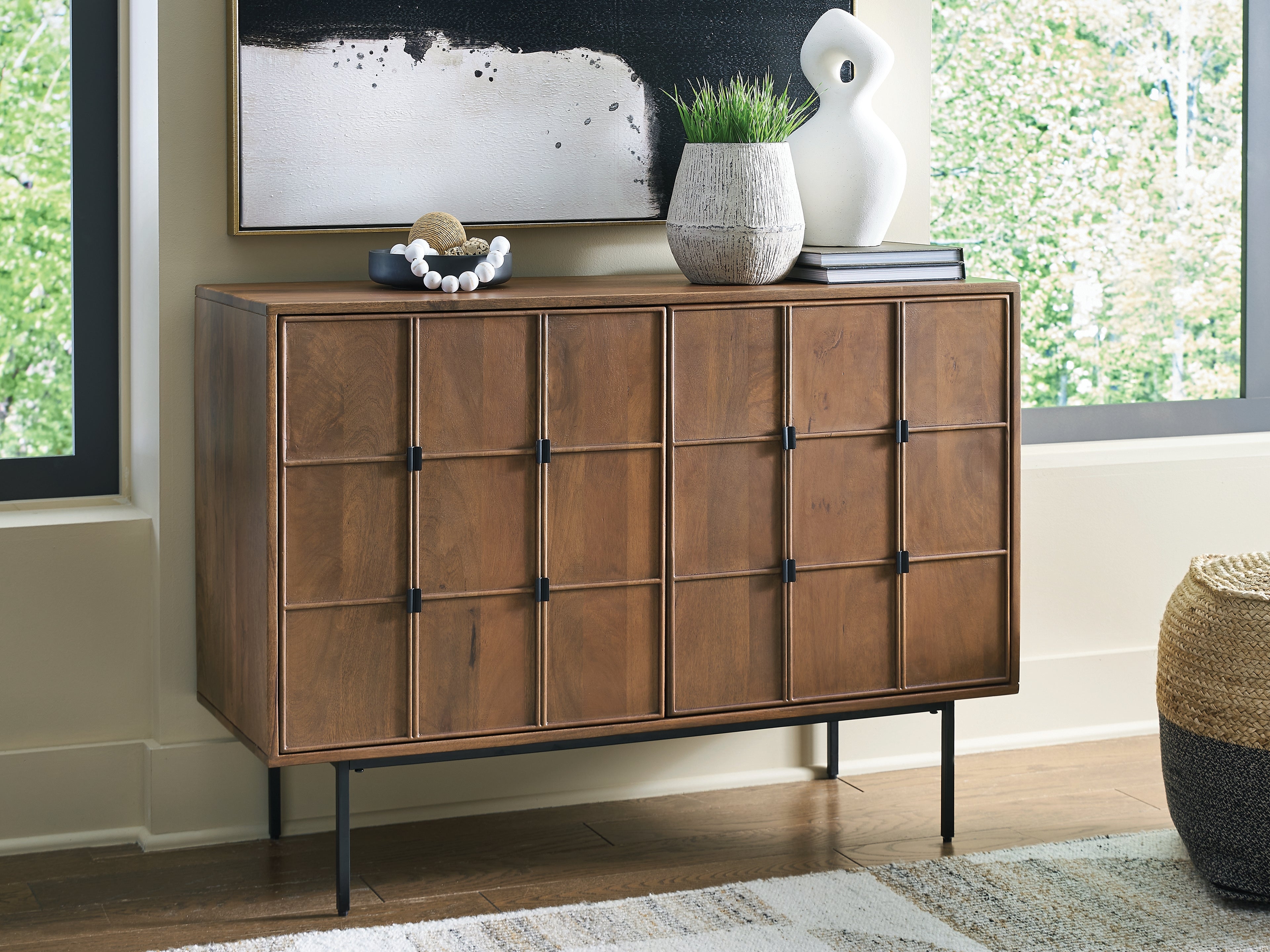 Bay Furniture Gallery - Ashley Furniture - Juddins Accent Cabinet - Accent Cabinet / Brown - A4000692