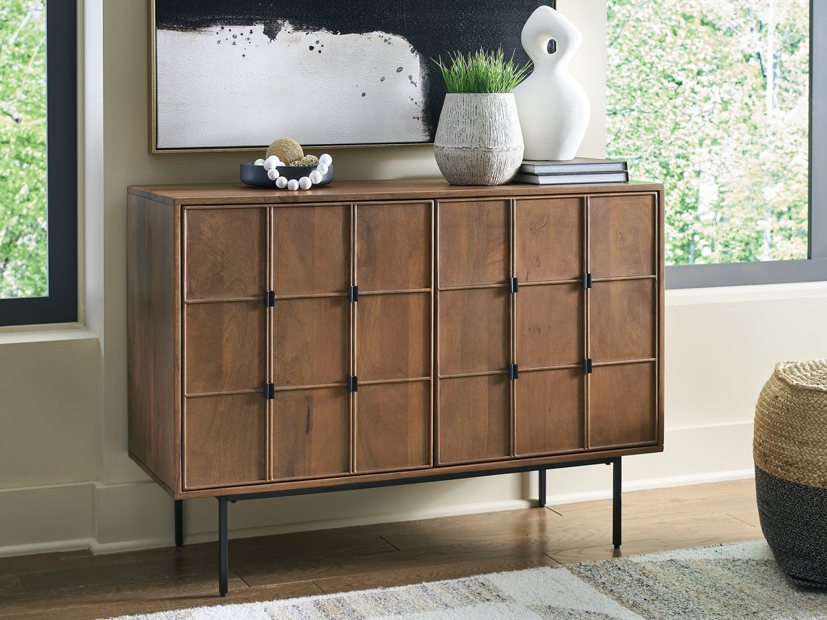 Bay Furniture Gallery - Ashley Furniture - Juddins Accent Cabinet - Accent Cabinet / Brown - A4000692