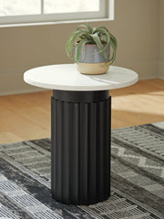 Bay Furniture Gallery - Ashley Furniture - Wainstone Accent Table - Accent Table / Black/White - A4000724