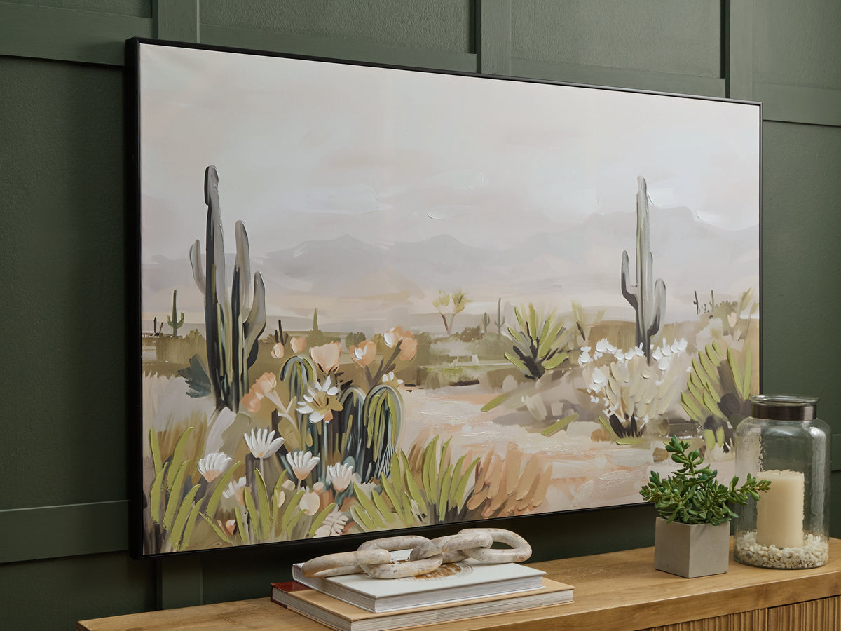 Bay Furniture Gallery - Ashley Furniture - Sidworth Wall Decor - Wall Art / Green/Beige/Gray - A8000480