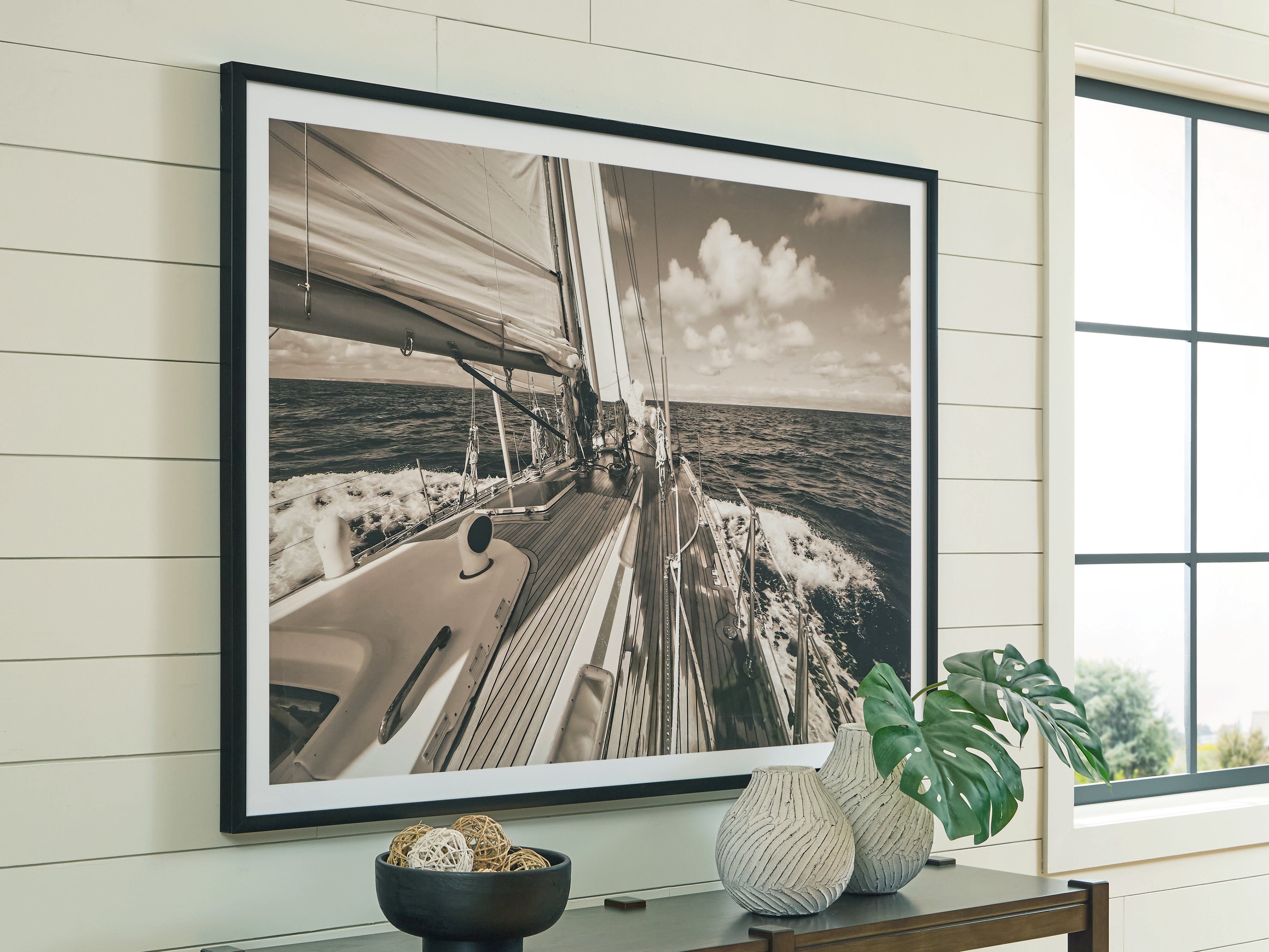 Bay Furniture Gallery - Ashley Furniture - Arlanford Wall Decor - Wall Art / Sepia - A8000505