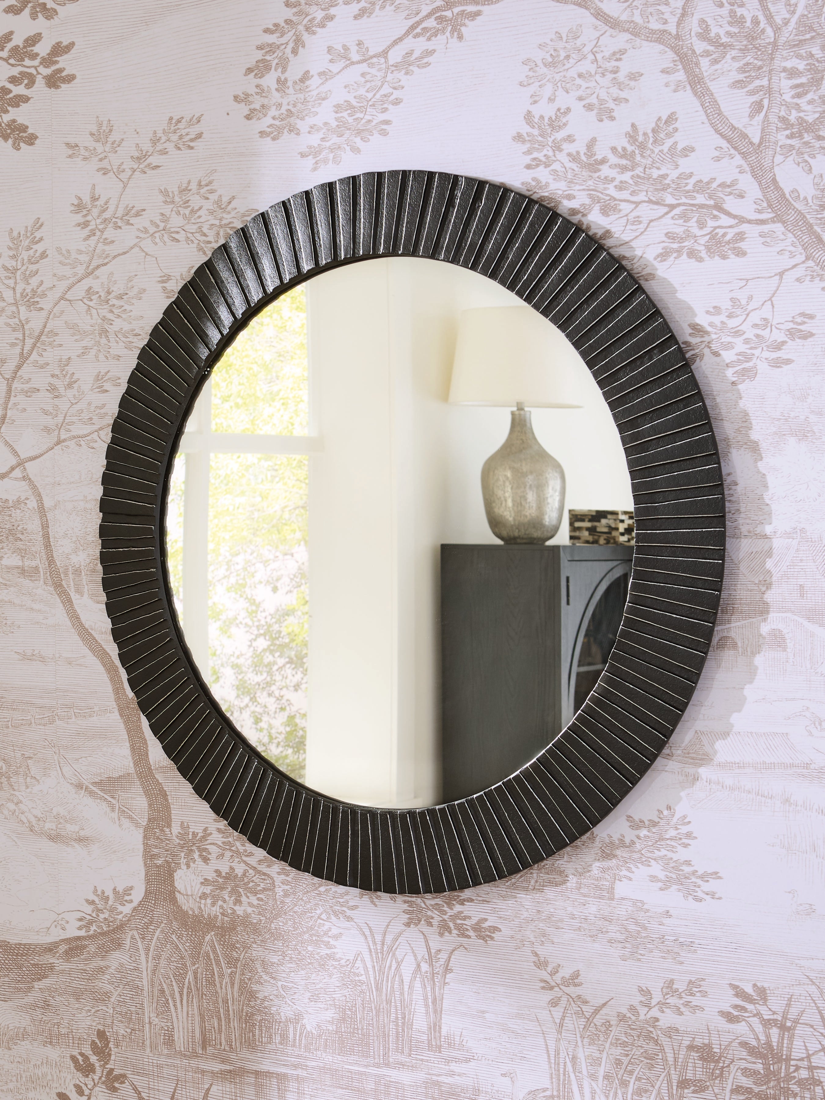 Bay Furniture Gallery - Ashley Furniture - Ozias Mirror - Accent Mirror / Black - A8010417