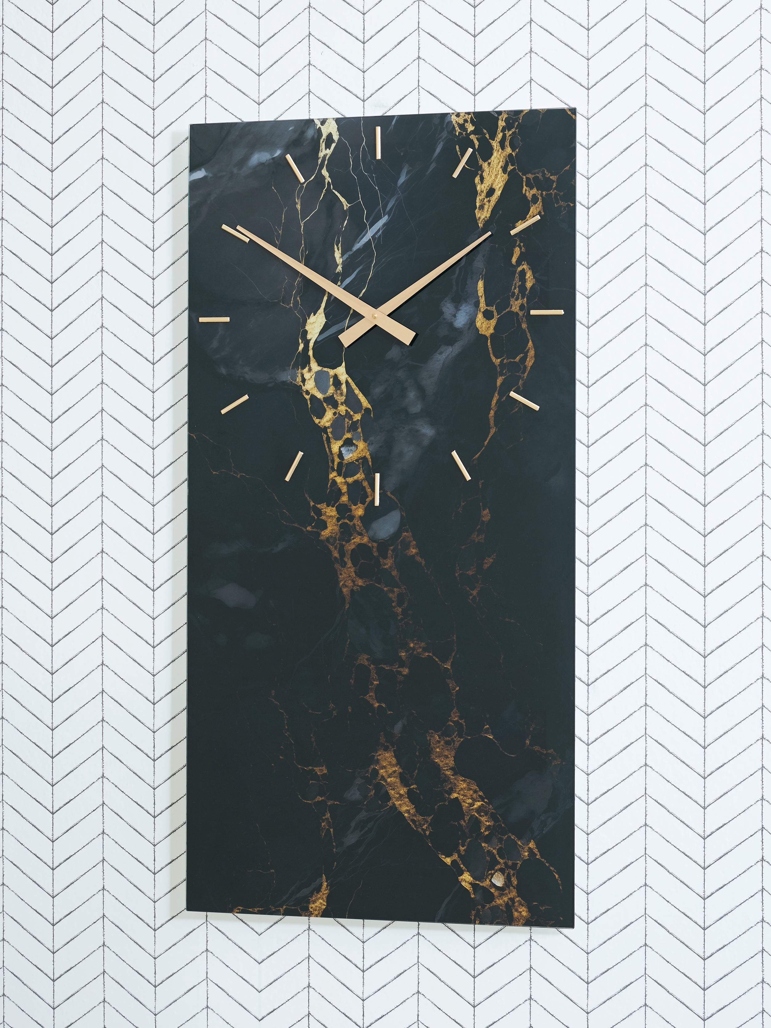 Bay Furniture Gallery - Ashley Furniture - Teague Wall Decor - Wall Clock / Brown/Gray/Ivory - A8010432