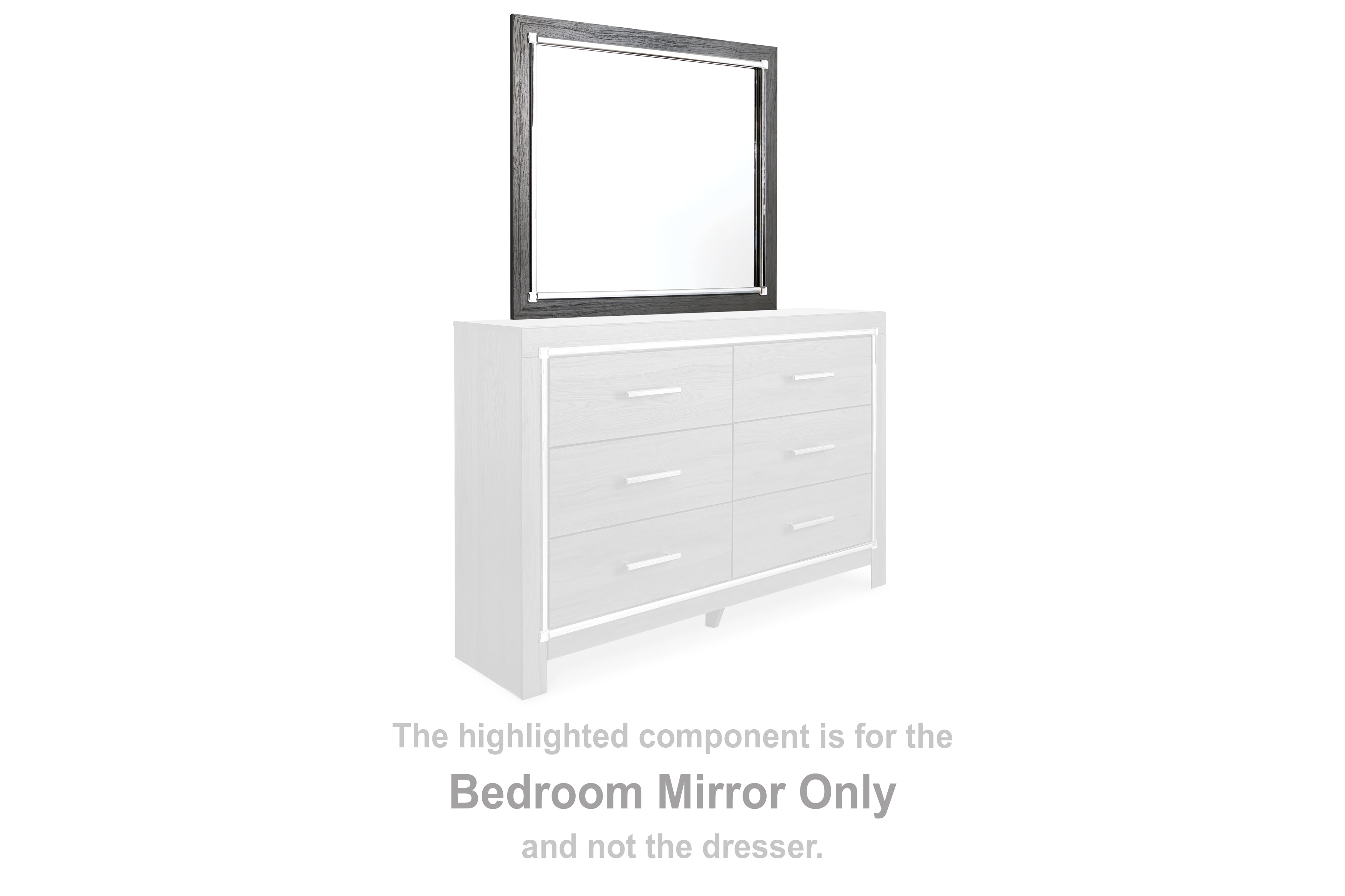 Bay Furniture Gallery - Ashley Furniture - Lodanna Bedroom - Bedroom Mirror / Gray - B214-36