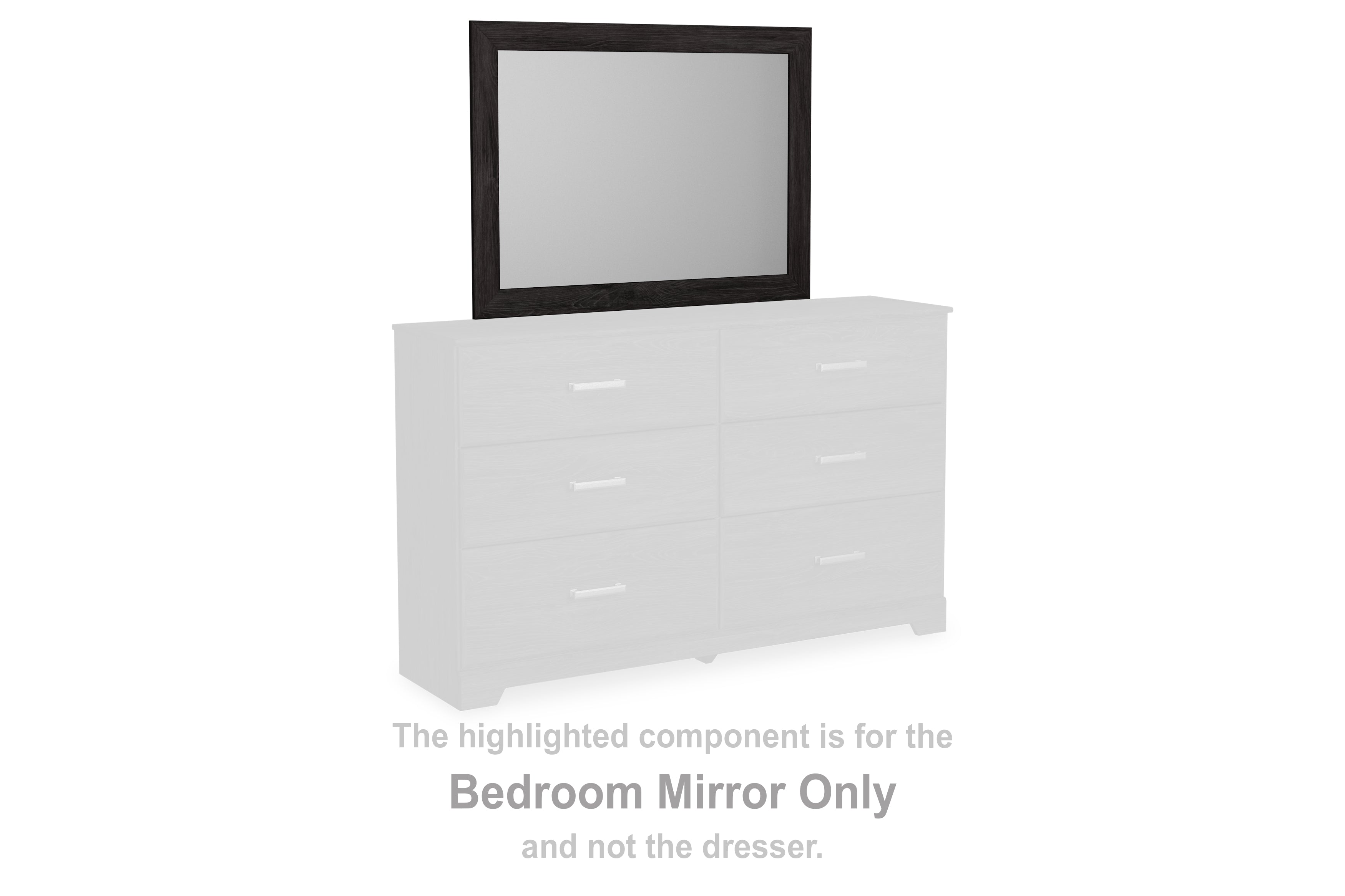 Bay Furniture Gallery - Ashley Furniture - Belachime Bedroom - Bedroom Mirror / Charcoal - B2589-36